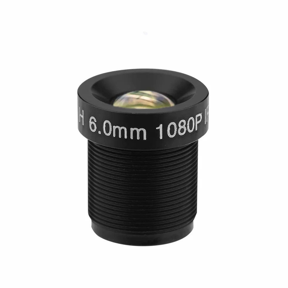 Diyeeni 6 mm M12 x 0,5 obiektyw CCTV, obiektyw do aparatu, mini adapter do kamery monitoringu z 2 mln pikseli, kąt widzenia 58°, widoczność w nocy na podczerwień